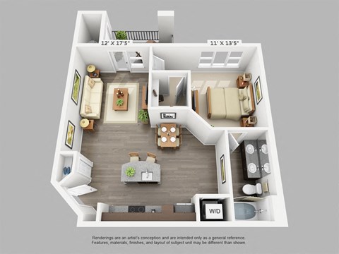 Perry Floor Plan at WestLink at Oak Station, Lakewood, 80215